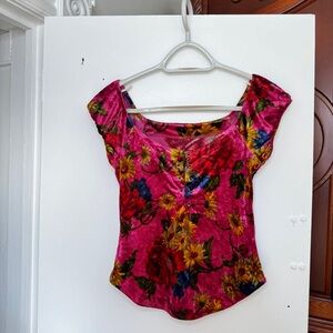 Unique Medieval-Style Velvet Top